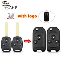 Fansuq Modified Remote 2/3/4 Button Flip Car Key Shell Case For Honda Accord Civic CRV Pilot 2007 2008 2009 2010 2011 2012 2013