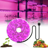 LED Grow Light Full Spectrum 5V USB Grow Light Strip 2835 LED Phyto โคมไฟสำหรับพืชเรือนกระจก Hydroponic Growing 0.5M 1M 2M 3M *