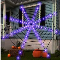 3.6m Decorations Web Lights for Indoor Outdoor Decoration Garden Yard Haunted Décor