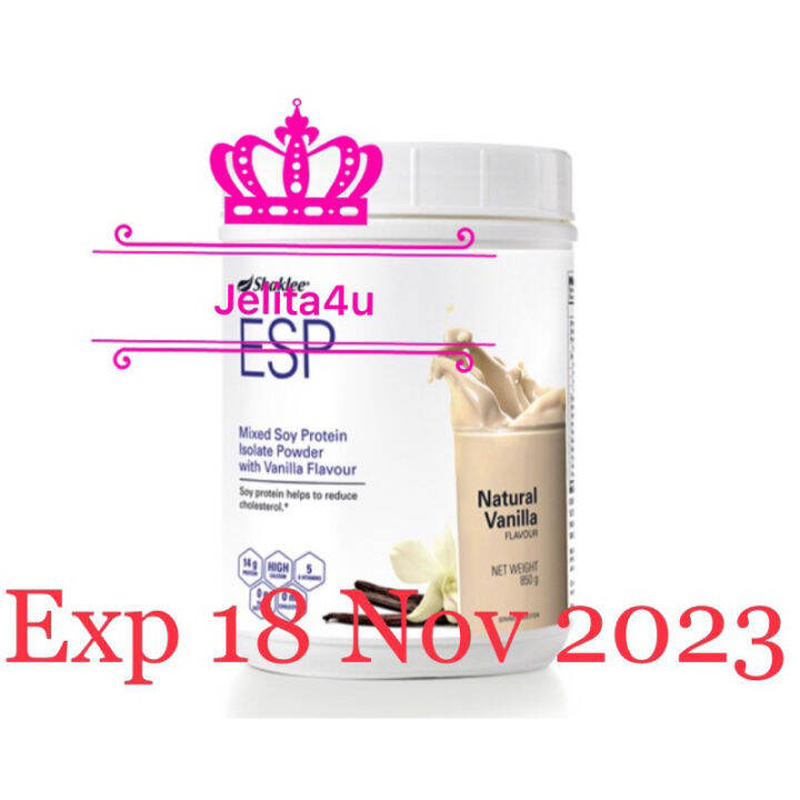 Shaklee ESP 850g Mixed Soy Protein Isolate Powder with Vanilla Flavour
