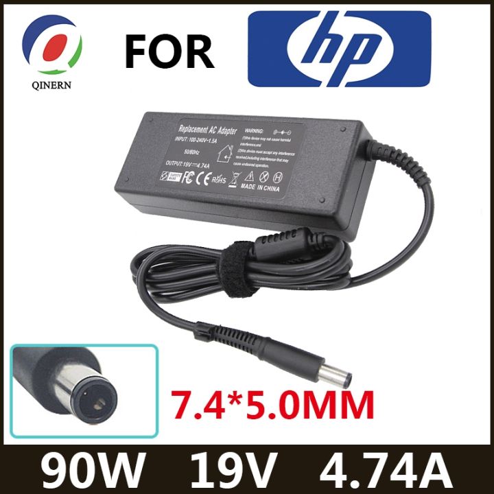 hot-19v-4-74a-90w-7-4x5-0มม-แล็ปท็อปอะแดปเตอร์สำหรับ-hp-probook-4440s-4535s-4530s-4540s-6470b-6475b-6570b-pavilion-dv3-dv4-dv5-dv6