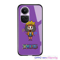 Serpens เคส OPPO Reno10 Pro 5G การ์ตูนสำหรับเด็กผู้หญิงน่ารักสำหรับเด็กผู้หญิงอนิเมะสำหรับเด็กผู้หญิงเคสตัวละครเย็นลัฟฟี่ซานจิกระจกนิรภัยมันวาวกันกระแทก