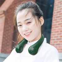 Hanging Neck Fan Portable USB Leafless 360 Degree Neckband Mini Electric Fans Low noise 2000mAh Rechargeable Necklace Blower