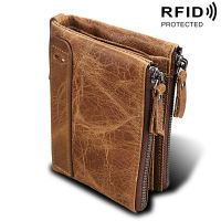 Wallet Genuine Leather Zipper Pocket Genuine Leather Wallets Men - Genuine Leather - Aliexpress