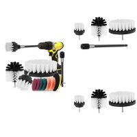 1 Set Electric Carpet Brush Drill Kit All Purpose Cleaner Bathroom Scrubber Brushes with Extender B