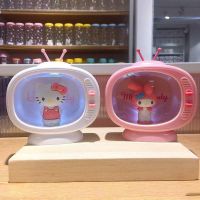 ของขวัญวันเกิด VJ5YE อนิเมะ KT ห้องแมวตกแต่ง Cinnamoroll Kt โคมไฟหัวเตียงไฟ LED กลางคืนเครื่องประดับรถยนต์โคมไฟแสงตั้งโต๊ะ