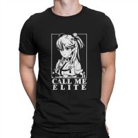 Sakura Elite Miko T-Shirts Men Hololive Vintage Pure Cotton Tees Round Collar Short Sleeve T Shirt Summer Clothing