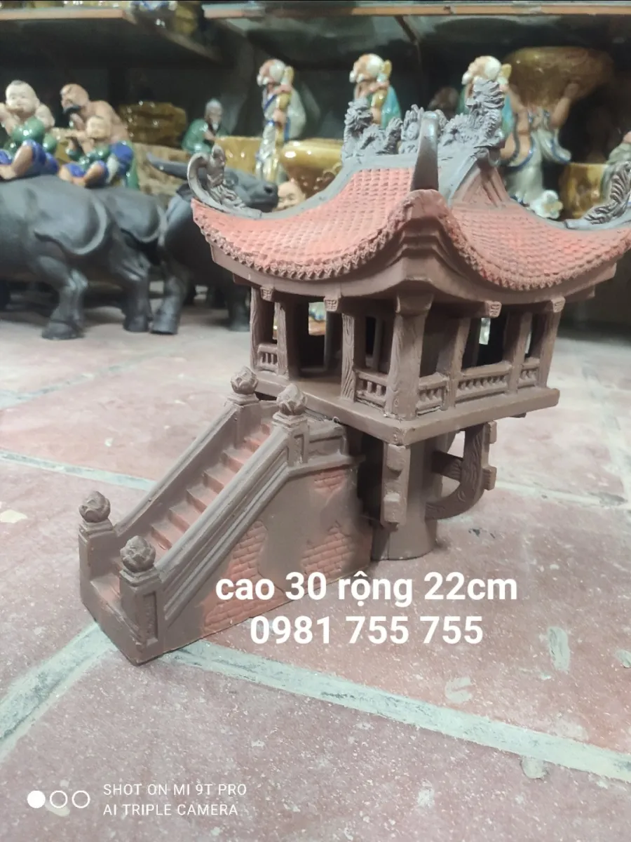 Mô hình chùa một cột  Quà tặng bằng đồng ý nghĩa