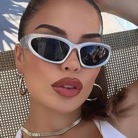 2000s Aesthetic Oval Y2k Sunglasses Women Men Luxury Brand Designer Sun Glasses Unisex Rave Punk Goggles Cycling Sports Eyewear Cycling Sunglasses