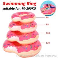 hot【DT】◐﹉✲  Inflatable Donut Pool Float Outdoor Activitives Beach Mattress