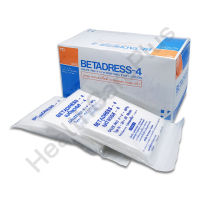 BETADRESS-4 ผ้าก๊อซปิดแผล ขนาด 4 นิ้ว 1 กล่อง (10×10 ชิ้น)