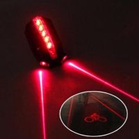 ✼ NEW LED Bicycle Bike Light Night 2 Laser 5 LED Rear Bike Bicycle Tail Light Beam bike logo Safety Warning Red Rear Lamp MTB