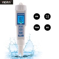 New 4 in 1 TDS PH Meter PH/TDS/EC/Temperature Meter Digital Water Quality Monitor Tester for Pools, Drinking Water, Aquariums