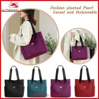 Female Hand Bag Nylon Shopping Bag Multi-Pockets Large Capacity Casual Fashion Portable Simple Elegant for Weekend Vacation