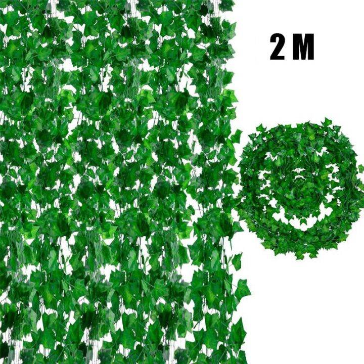 2.1M Artificial Ivy Leaf Creeper Fake green leaves/ Artificial Silk