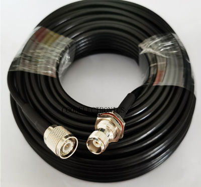 TNC Male Plug to TNC female O-ring RF Coaxial Extension Jumper Wires Cable RG58 50-3 Cable 50ohm 50cm 1/2/3/5/10/15/20/30m
