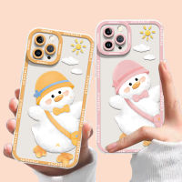 Cartoon Case Compatible for IPhone 13 11 12 Pro Max Mini XS X XR 7 8 6 6S Plus Soft Transparent Casing Phone Silicone Shockproof Cover Cell