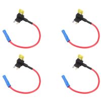 4X 2-Insert Blade Fuse Adapter Voltage Tap For Automotive Fuses APS ATT Mini Low Profile Fuses Accessories