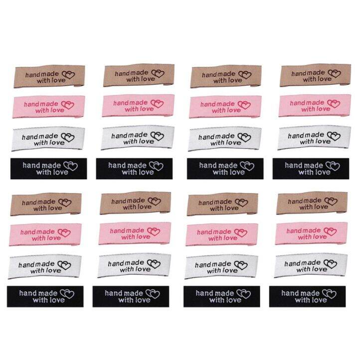 120 Pieces Personalized Sewing Labels Sew on Clothing Labels Handmade