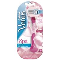 [Hot Deal] Free delivery จัดส่งฟรี Gillette Venus Spa Women Razor 1pcs.with Bladea 2pas. Cash on delivery เก็บเงินปลายทาง