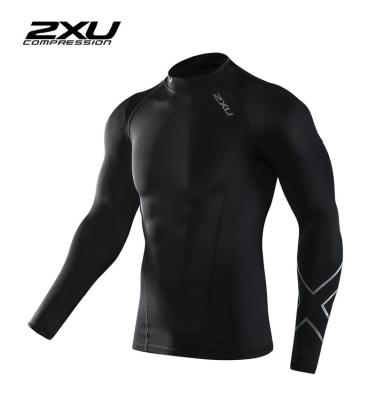 ZXU Men Long Sleeve Compression Black/Black