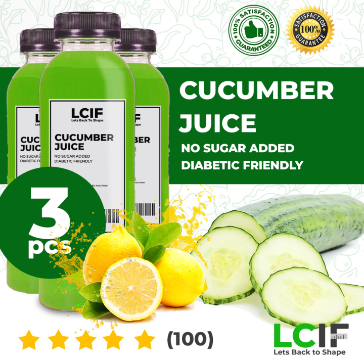 Cucumber Juice No Sugar 250ml 3pcs Added Diabetic Friendly Lowcarb Low