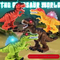 Walkingmaking sounds lighting electric dinosaur toyssimulation of Tyrannosaurus Rex animal models childrens birthday gifts