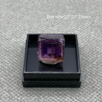 100 ธรรมชาติสีม่วงหน้าต่าง Fluorite คริสตัลดิบหินตัวอย่างคอลเลกชันจาก Anhui,จีน