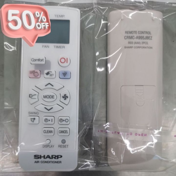 รีโมทแอร์-sharp-ชาร์ป-crmc-a995jbez-แท้-รีโมทแอร์-รีโมท-รีโมททีวี-รีโม