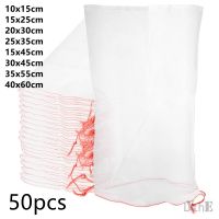 50 Pcs Fruit Bag Protection Insects Bug Net Barrier Bag Mesh Fruit Tree Protection Bags for Tomatoes Apples Grapes Grow Bags [new]