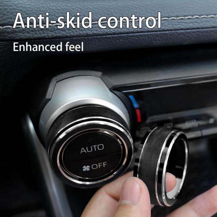 climate-control-knob-rings-2pcsswitch-button-knob-trims-control-button-cover-knob-rings-universal-aluminum-alloy-replacement-for-auto-interior-air-conditioning-switch-frugal