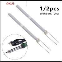 OKL9 1/2pcs เซรามิก อุณหภูมิที่ปรับได้ 220V เครื่องทำความร้อนหัวแร้ง 908 908S บัดกรี เครื่องมือ องค์ประกอบความร้อนภายใน