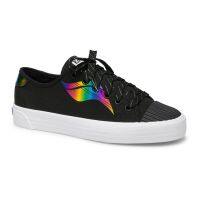 Keds รุ่น Crew Kick Wave Canvas Rainbow รองเท้าผ้าใบ ผู้หญิง สี BLACK - WF63644