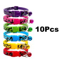 Wholesale 10PCS Small And Medium Pet Collar Personalized Pattern Multi-Color Neck Chain Cat Fashion Leash Accessories Anti Lost Leashes