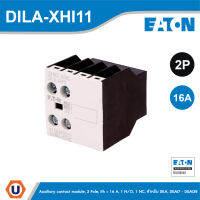 EATON DILA-XHI11 - Auxiliary contact module, 2 Pole, Ith = 16 A, 1 N/O, 1 NC, สำหรับ DILA, DILM7 - DILM38 สั่งซื้อได้ที่ร้าน Ucanbuys