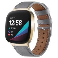 {zhiyun Watchshop}สำหรับ Fitbit Versa 3 Smart Watch คลาสสิกสองด้านชั้นแรกสายหนัง Cowhide สำหรับ Fitbit Versa 3/สำหรับ Fitbit Sense Band