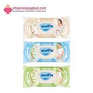 Khăn Ướt Molfix Organic Thiên Nhiên, Không Cồn