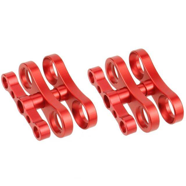 2x Diving 1 Inch Clamp Anti Drop Tripod Butterfly Clip Joint 1/4 3/8
