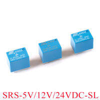 SRS-12VDC-SL 5ชิ้น05VDC-SL 12VDC-SL 4100สีน้ำเงิน5V 6PIN รีเลย์ไฟฟ้าใหม่ Original