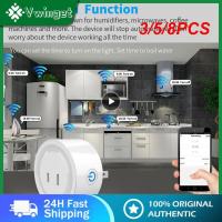 3/5/8PCS Smart Home Smart Socket Timing Daily Gauge Jp Outlet 10a Wifi Support Alexa Google Home Smart Life Wifi Plug Ratchets Sockets