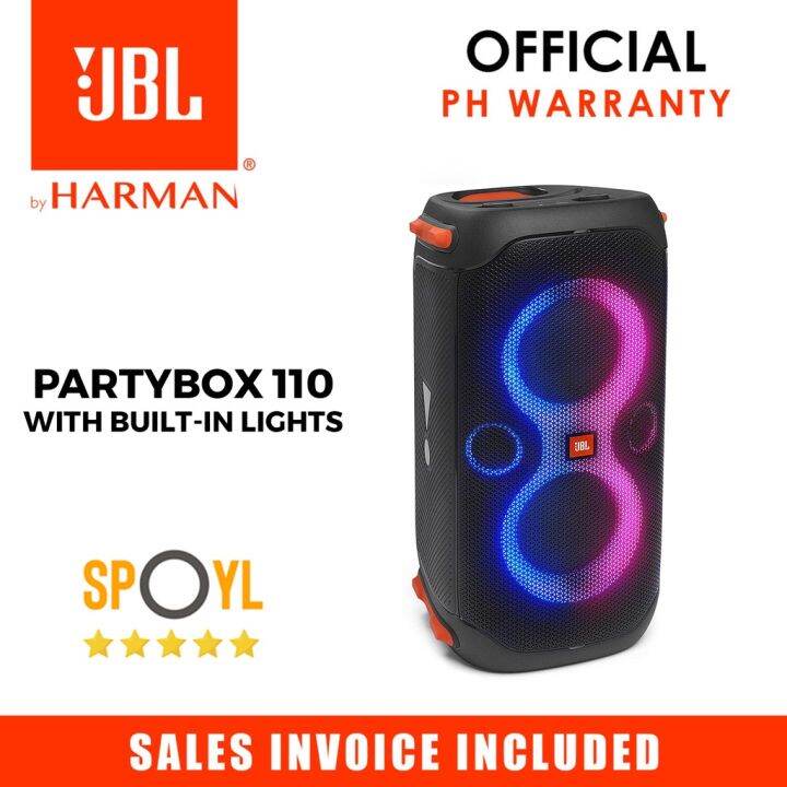 JBL PartyBox 110 Portable Party Speaker with Builtin Lights