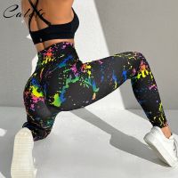 【YD】 2023 Print Seamless Leggings Soft Workout Tights Outfits Pants Waisted Gym Wear Lycra