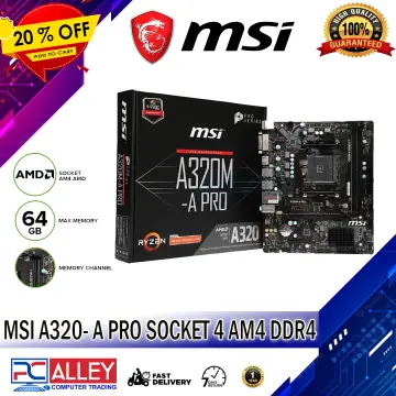 MSI A520M-A PRO AMD AM4 microATX Motherboard - Micro Center