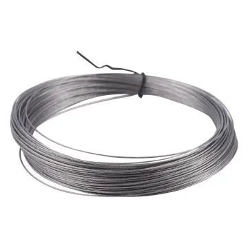 Steel Wire, 1Pc 20m 304 Stainless Steel Cable Wire Rope Hard Steel Wire for  Fishing Lifting 2/2.5/3mm (2mm)