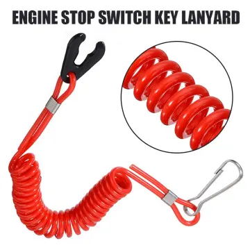 Boat Outboard Engine Motor Lanyard Kill Stop Switch Safety Tether