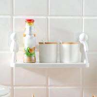 New Free Punch Wall-Mounted Bathroom Toilet Storage Villain PP Household Material Rack Kitchen Creative Multi-Functional Ra Z6H1 Bathroom Counter Stor