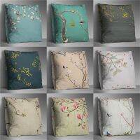 Double-sided Pillow Cover Cushion Home Decorative Pillows Cover Pillow Case Pillowcases Plum Blossom Flowers Cushion Cover