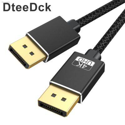 4K DisplayPort Cable 4K DP Cable Nylon Braided 4K 60Hz 1080P Ultra HD High Speed DP to DP Cable for Laptop PC TV Gaming Monitor