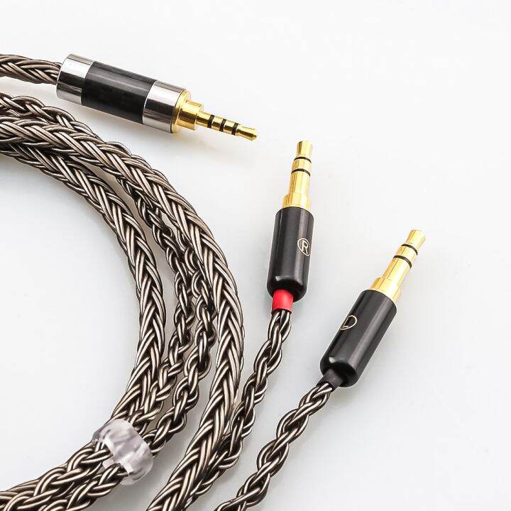 คุณภาพสูงอัพเกรดหูฟังชุบเงิน16core-สำหรับ2x3-5mm-he-400i-he4xx-hifiman