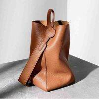 【jw】☾✙  Motingsome Minimalism Fashion Luxury Leather Handbags and Purses Soft Calfskin Tote 2022 New